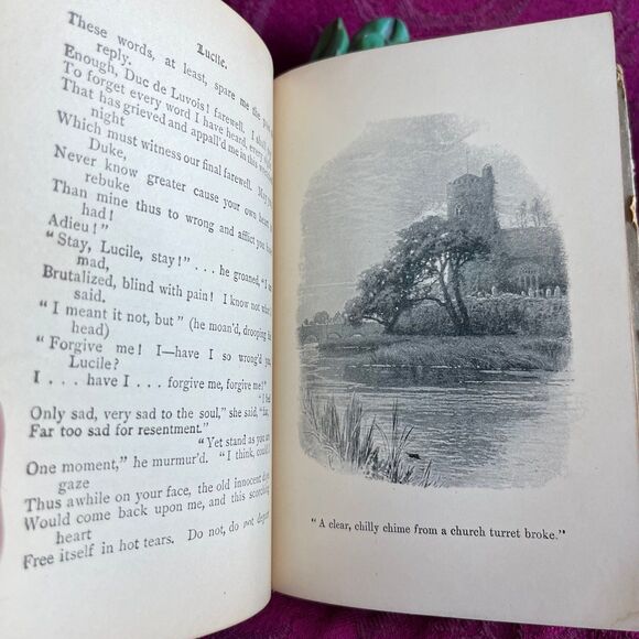 Ca 1901 Antique Book: Lucile by Owen Meredith. Illustrated. - Picture 7 of 12